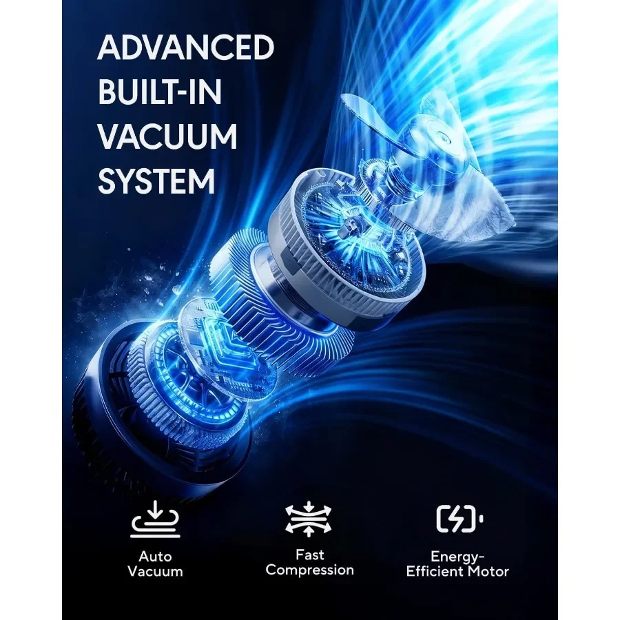 Dinictis فراغ ختم حقيبة السفر 60L المدمج في مضخة حقيبة ظهر قابلة للتوسيع مع ضغط فراغ يناسب 17 بوصة محمول المياه إعادة #2