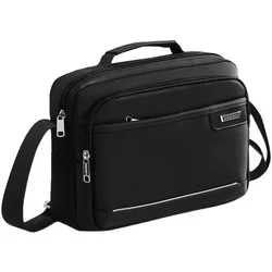 Bolsa de ombro horizontal masculina com tira reflexiva bolsa mensageiro de nylon negócios casual bolsa crossbody de grande capacidade para homens