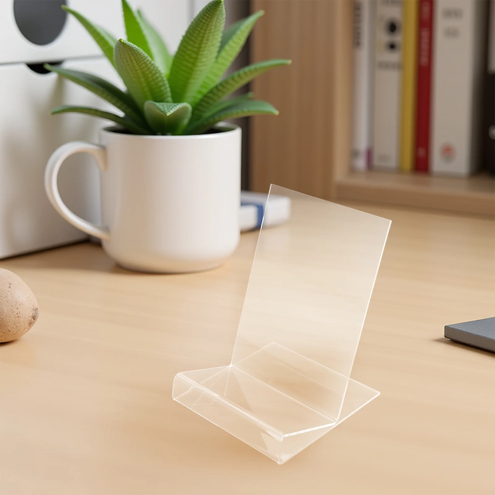 Soporte de tapa de caja de rompecabezas con deflector, soporte acrílico en forma de L para tablero de exhibición de rompecabezas, soporte de lectura, marco de soporte para estante de libros