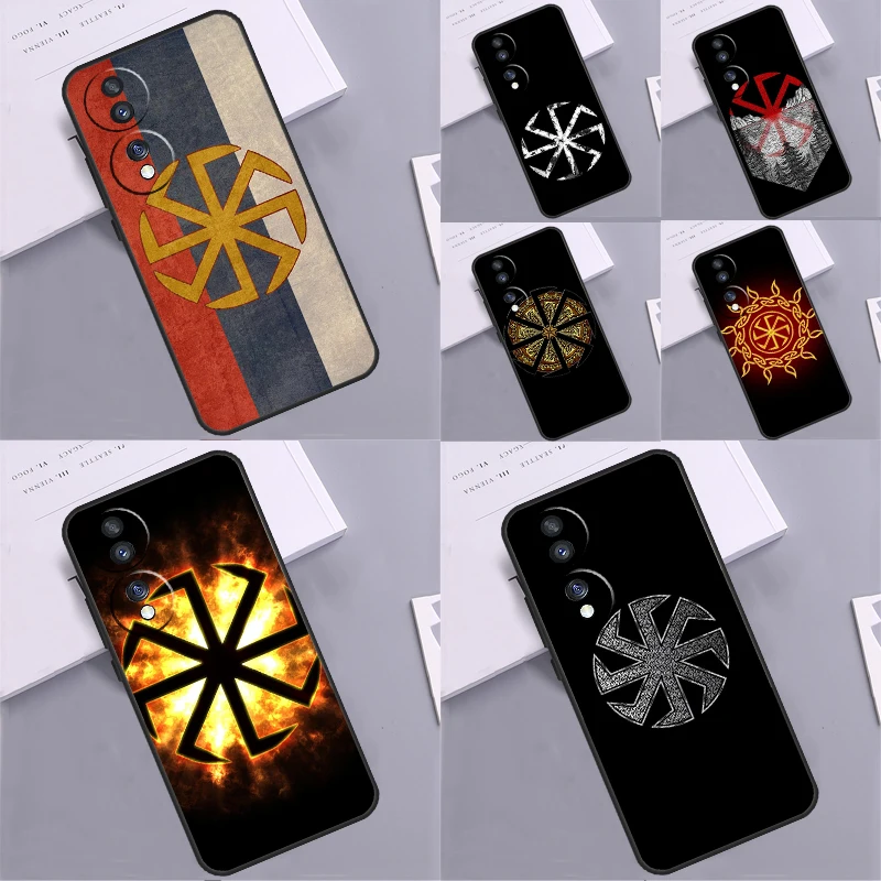 Slavic Symbol Kolovrat Cover For Honor X8a X9a X7a X6a X7 X8 X9 8X 9X Magic 5 Pro Honor 90 70 50 Lite Phone Case