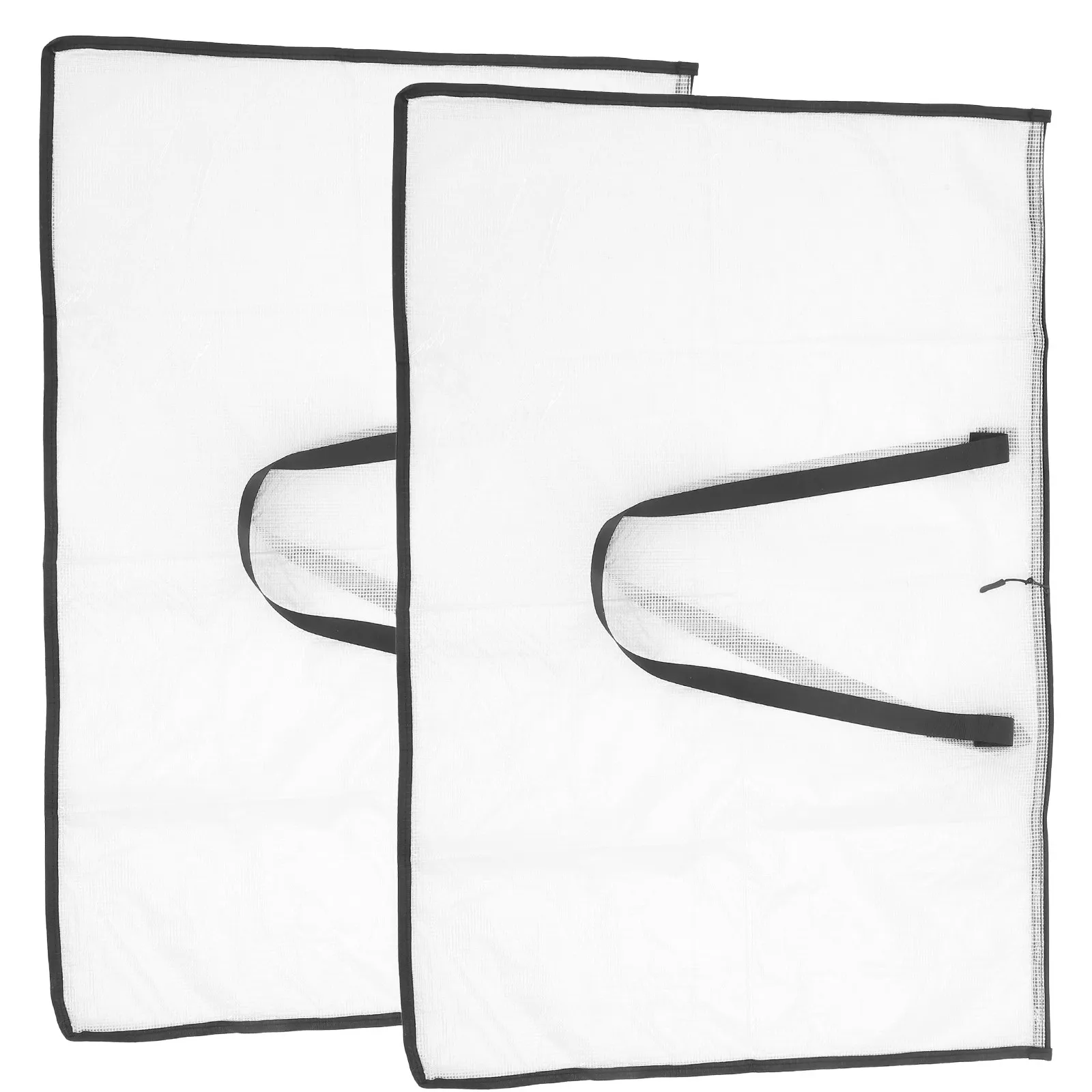 

2Pcs File Bag Clear Large Capacity Art Portfolio Case Handheld Drawing Board Organizer Art Portfolio Case Poster Storage Bag