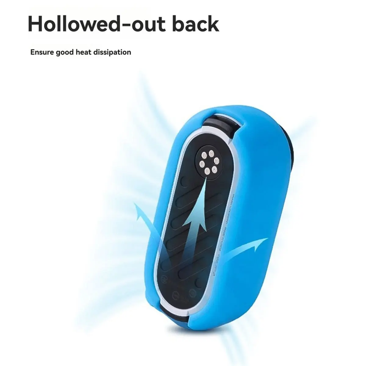 غطاء حماية لجراب السيليكون GO3/GO3S لكاميرا الإبهام GO3 ملحق حماية باللون الأزرق