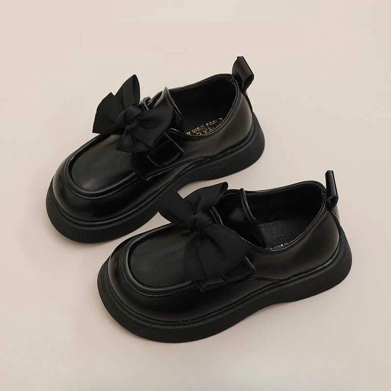 

Kids Princess Shoes 2026 Round Toe Spring Autumn Kids Leather Shoes Comfortable Breathable British Style Footwear