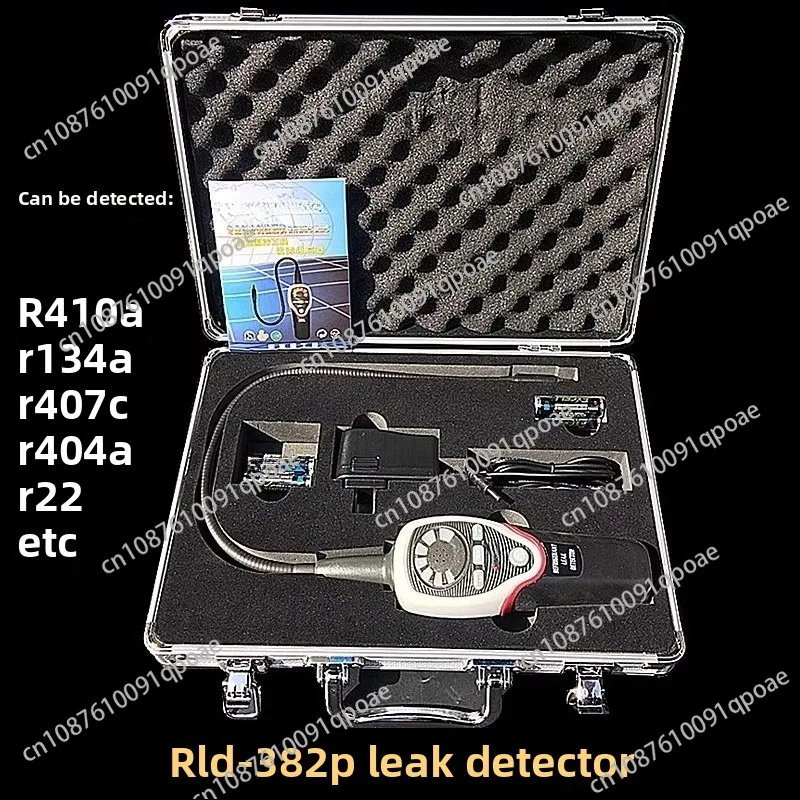 Detector de fugas halógenas de refrigerante, medidor RLD-382P, sistema de refrigeración, Detector de fugas R410A R134A R407C R404A R22