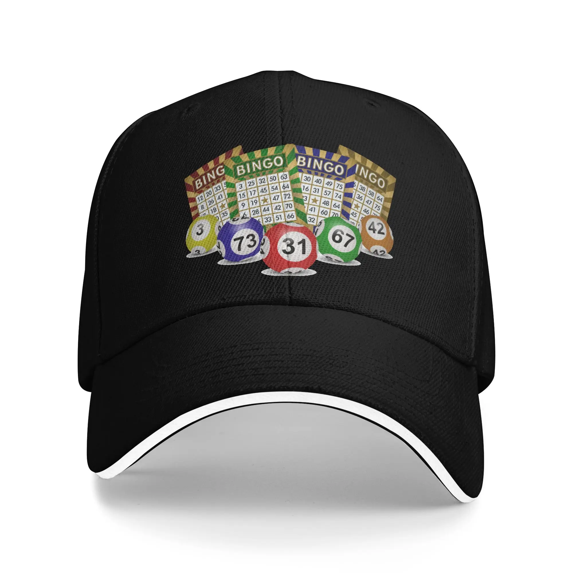 Personalized Bingoes Card Play Gaming Baseball Cap Sun Protection Women Men's Adjustable Game Of Chance Dad Hat Summer