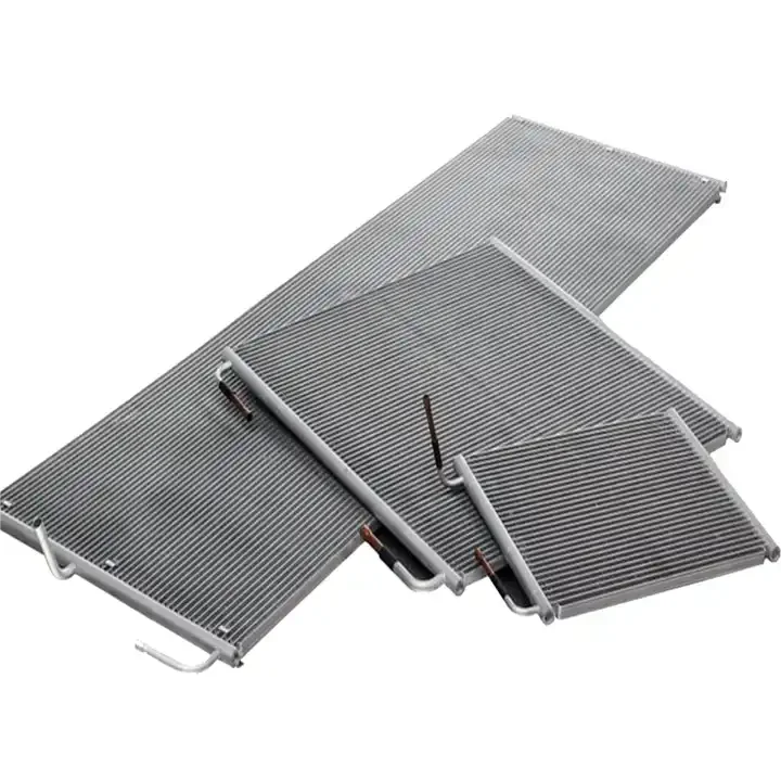 Aluminum microchannel condenser for industrial air conditioning Flat tube heat exchanger