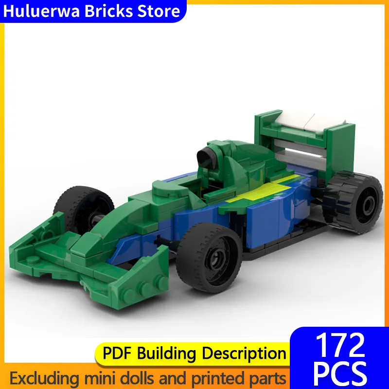 

Speed Hypercar Model MOC Building Bricks 191 Formula Racing Modular Technology Gifts Holiday Assemble Children Toys Suit