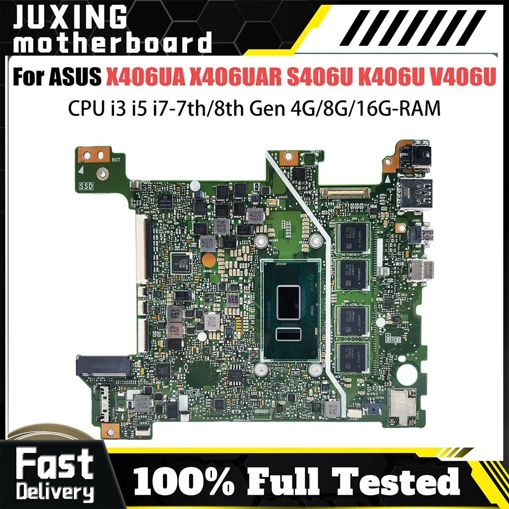 

X406UA For ASUS Motherboard S406UA S406 S406U V406U X406U X406UA X406UAR K406UA Y406UA​ Laptop Mainboard