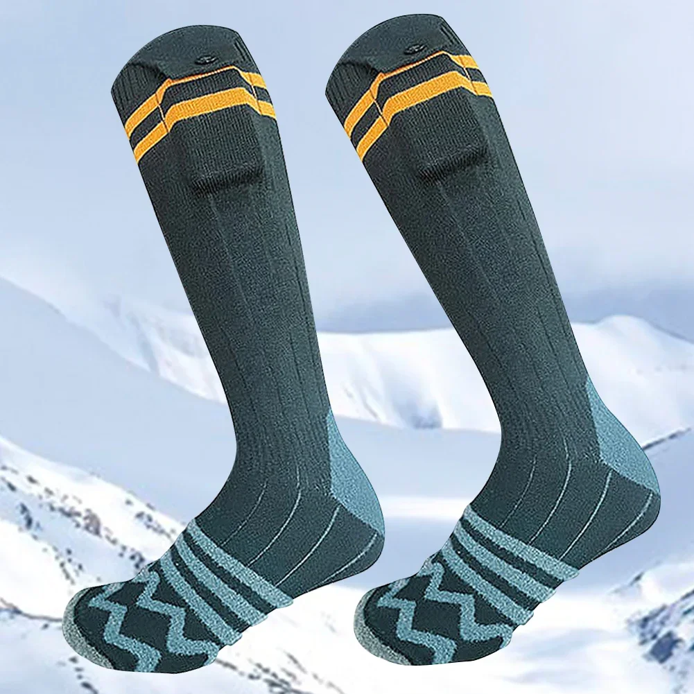 Electric Heated Socks Washable Winter Thermal Socks Outdoor Skiing Foot Warmer Heating Socks for Men Women Barber equipment Whal