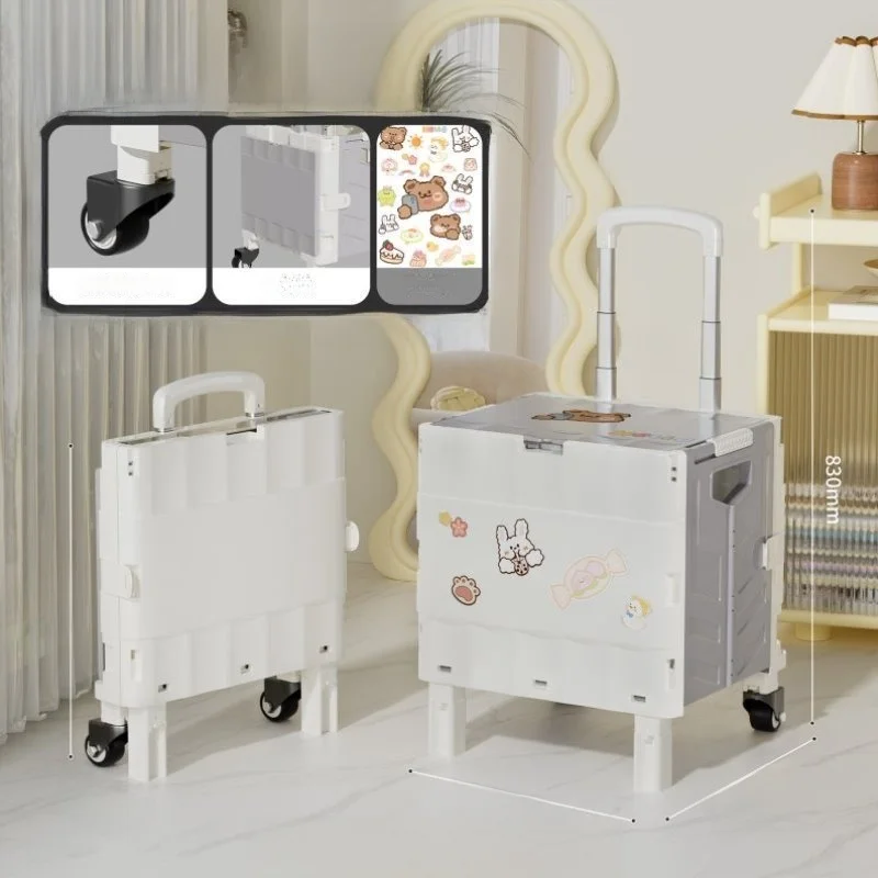 ultra-lightweight-folding-shopping-cart-vegetable-buying-little-trolley-home-use-new-model-retractable-handle-stainless-steel