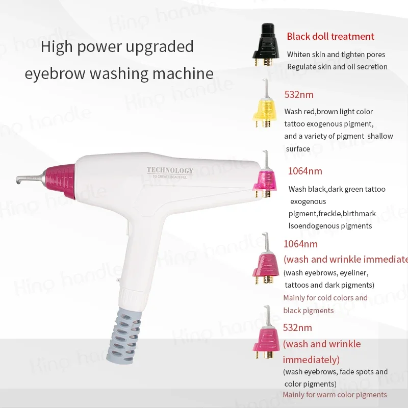 Nd Yag Laser 532nm 1064nm Laser Picosecond Beauty Machine Handle Salon Use Q-switched Picosecond Laser For Sale