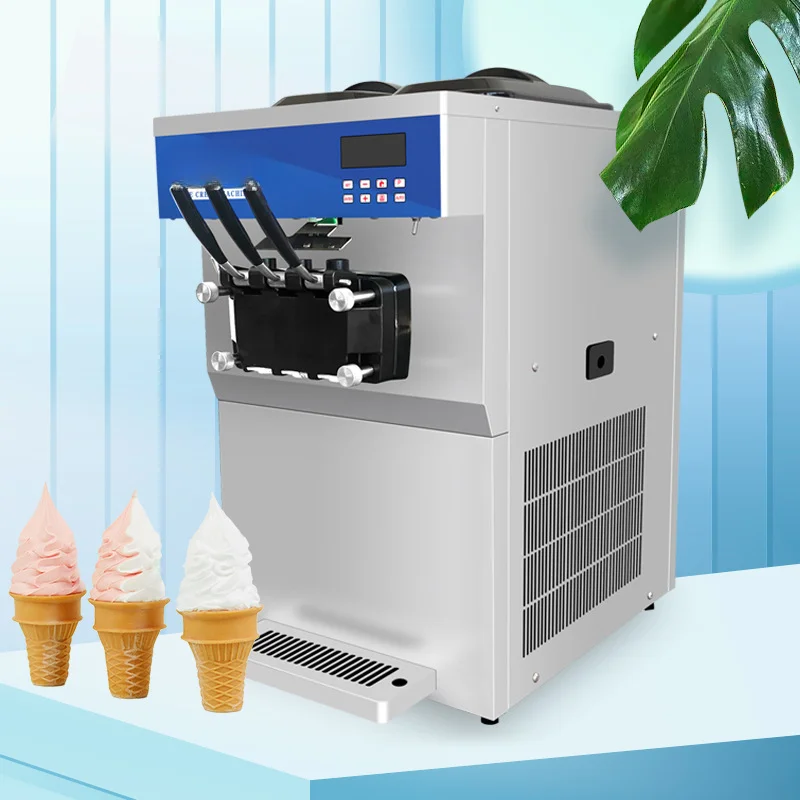 Desktop Three-Color Ice Cream Machine Commercial Ice Cream Ice Cream Machine Single System 5236T