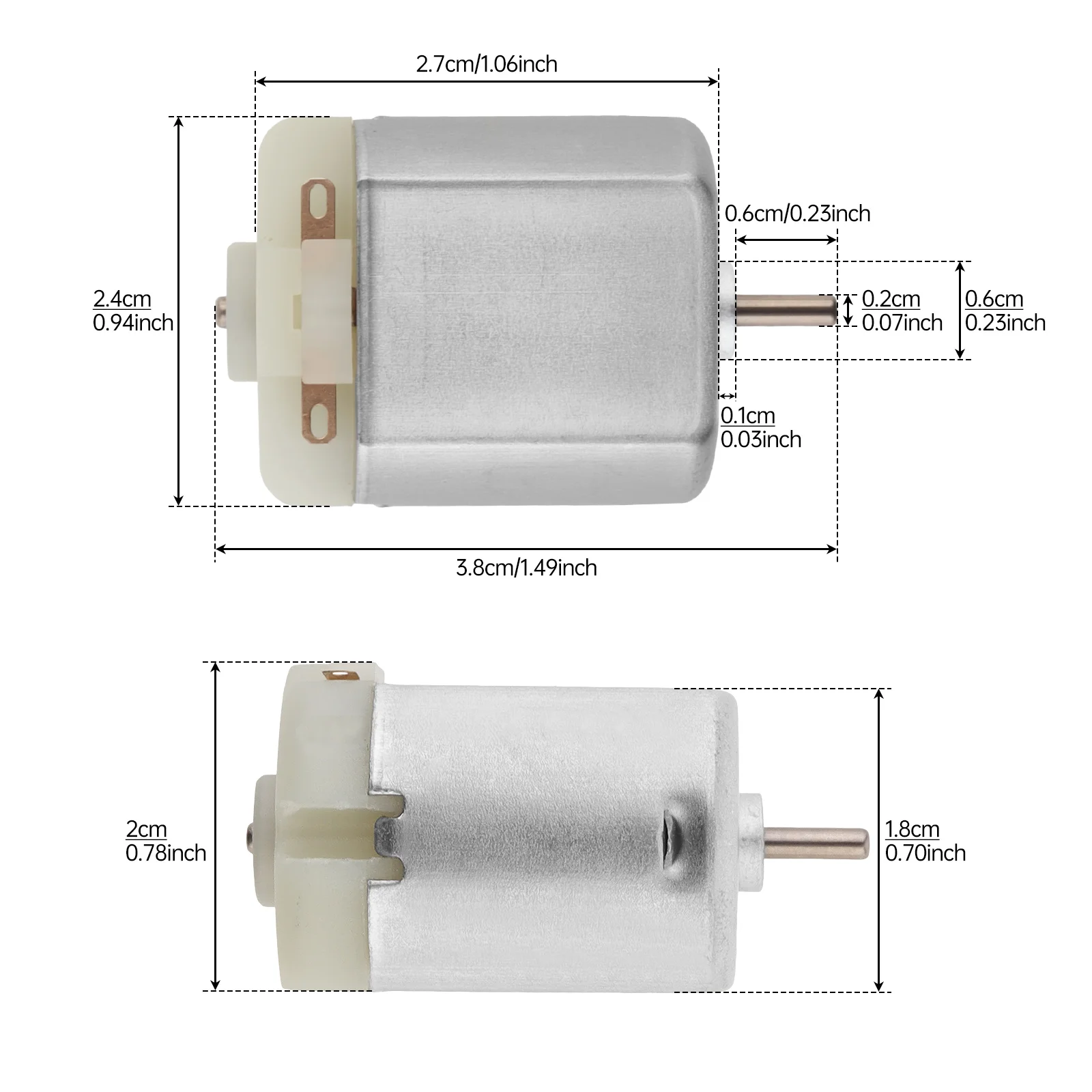 

F260 DC Motor 6V 13000RPM Mini High Speed Micro Motor for Juicer Massager Shaver Mini Fan Remote Control Car F 260 DC Motor