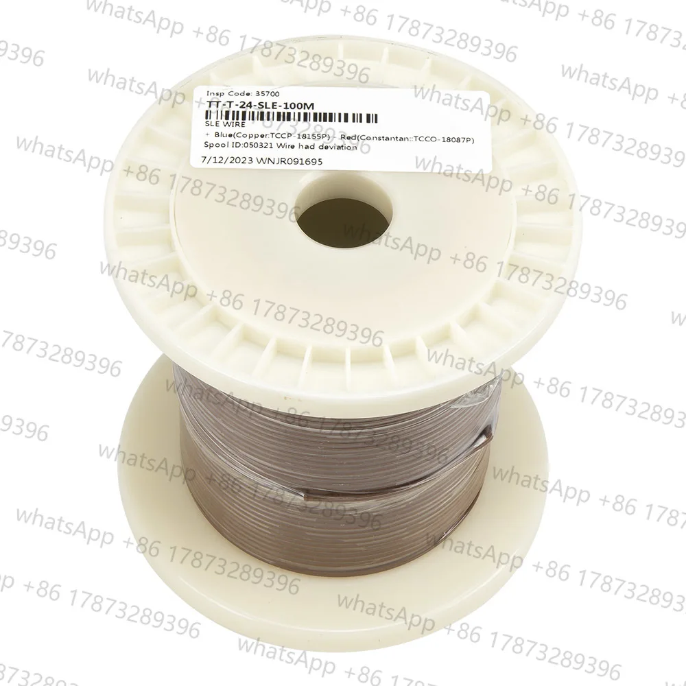 

TT series 24AWG 100m/1 roll K J T E thermocouple solid wire PFA extension wire compensation wire cable for temperature sensor