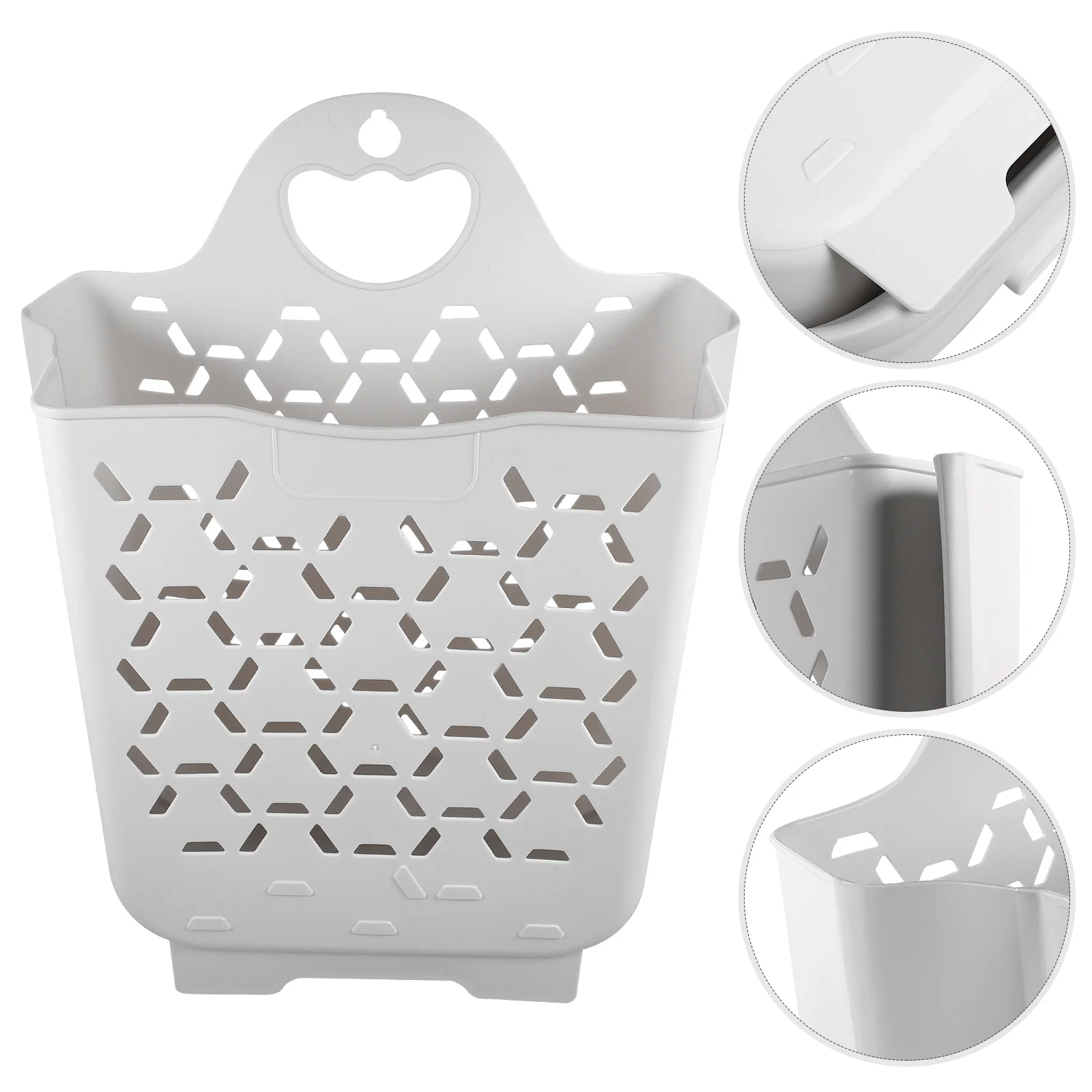 Heavy Duty Foldable Laundry Hamper Wall Mount for Bathroom Bedroom Large Capacity Clothes Storage Basket Organizer