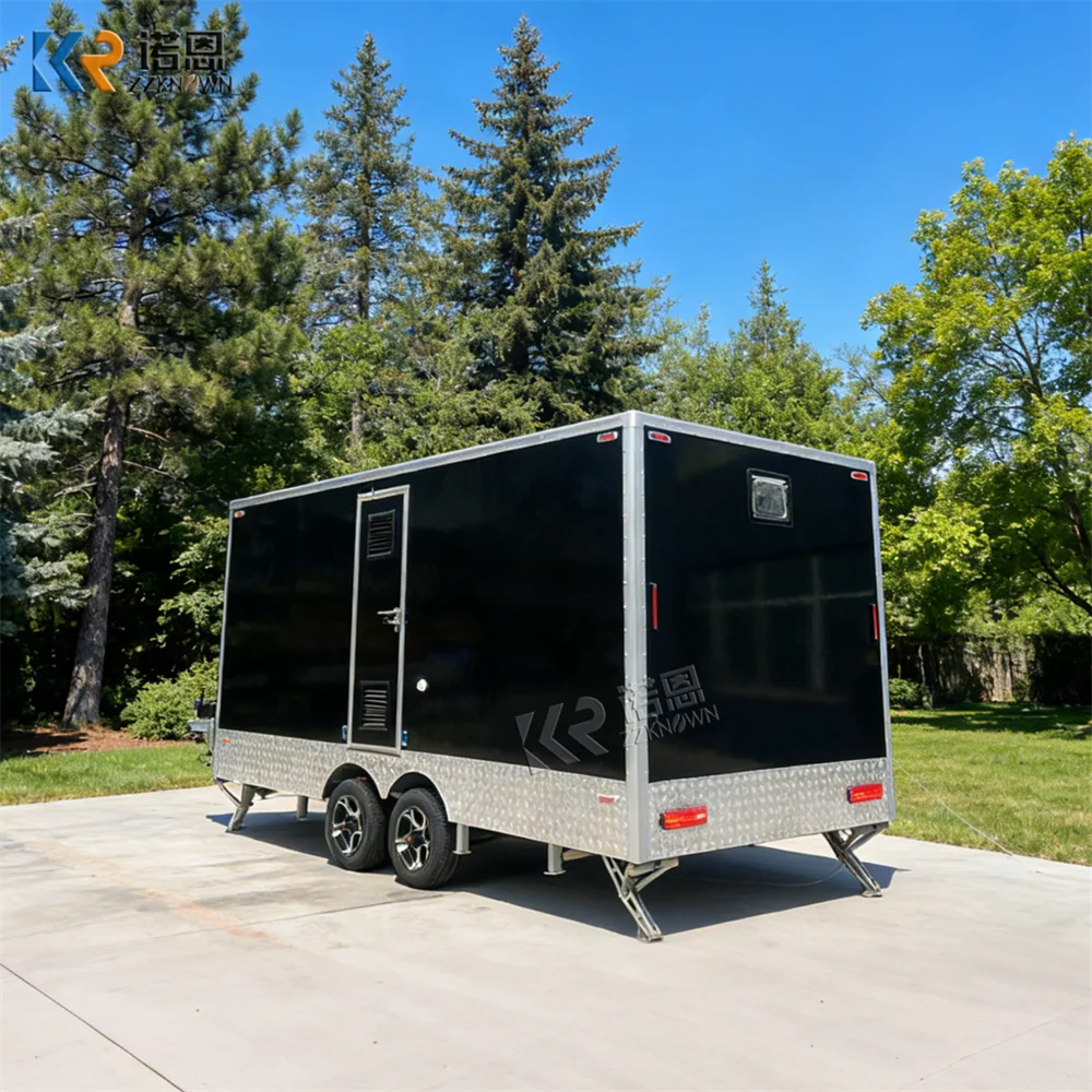 Portable Mobile Prefab Toilet Trailer Modern Steel Design For Outdoor Toilet Bathroom Trailer For Sale