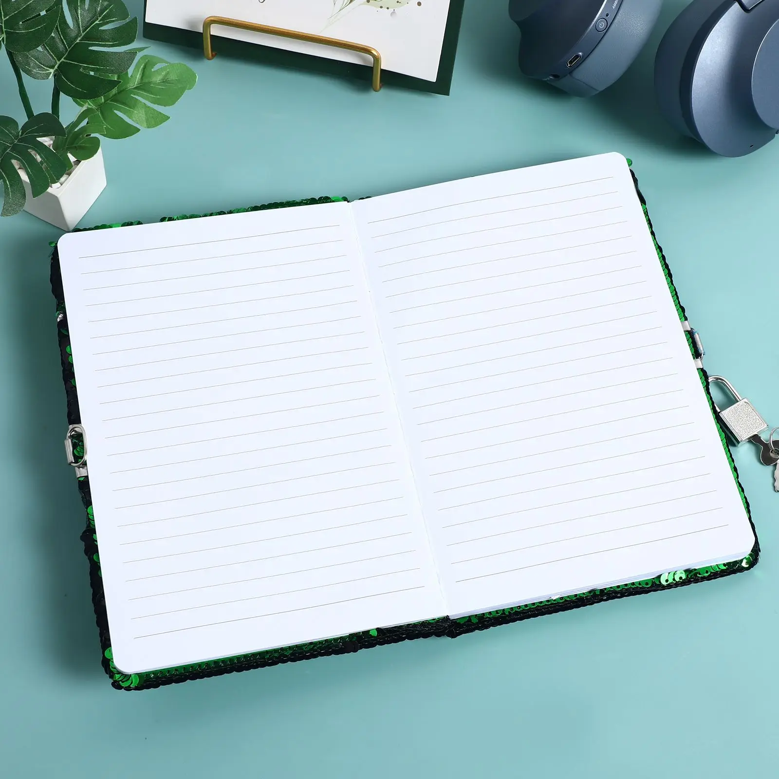 Notebook Journal Lock Diary Sequin Girls Boys Kids Football Gifts Journals Notepad Soccer Key Planner Girl Notebooks Daily NEW