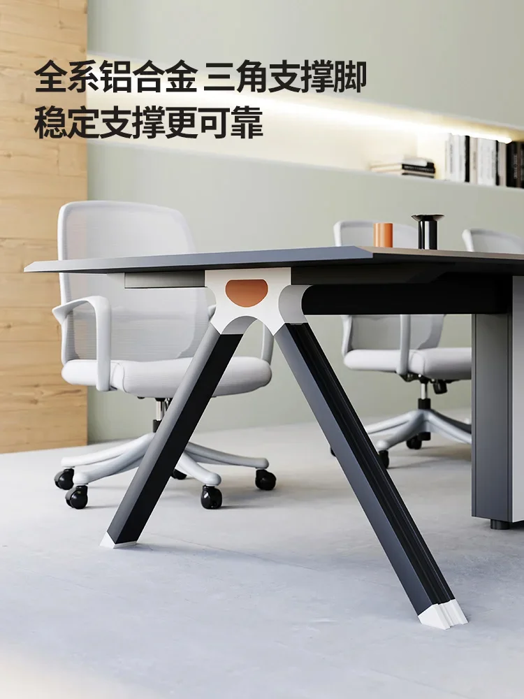 Conference tables, long tables, simple and modern, small conference rooms, tables and chairs, smart office, fashionable, light