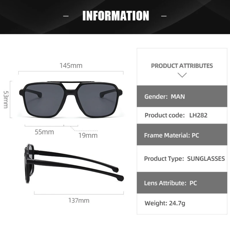 نظارات شمسية Double Bridge Aviator للرجال والنساء، ملابس أنيقة للجنسين مع حماية من الأشعة فوق البنفسجية بنسبة 100%، نظارات شمسية كلاسيكية كلاسيكية #2