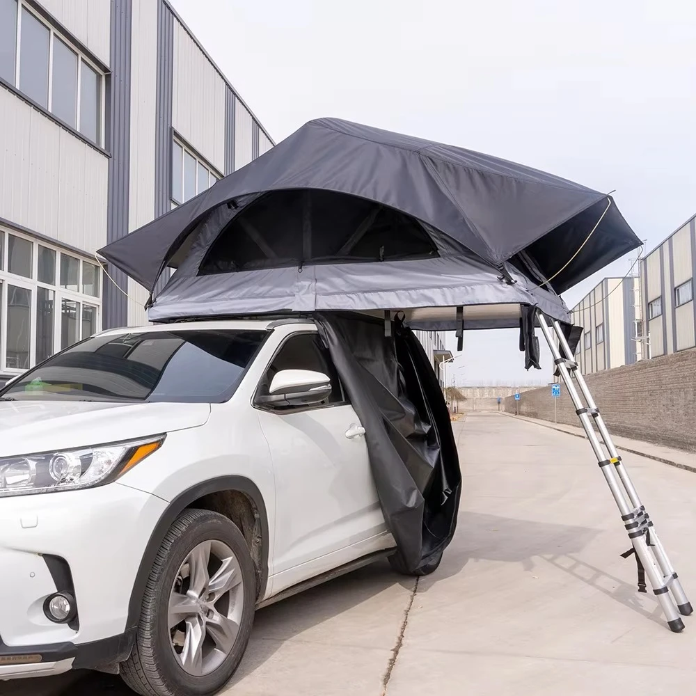 

Custom Factory Soft Shell Roof Tent Car Aluminum Big Space Outdoor Off-road Camping Polyester Oxford Car Roof Top Tent
