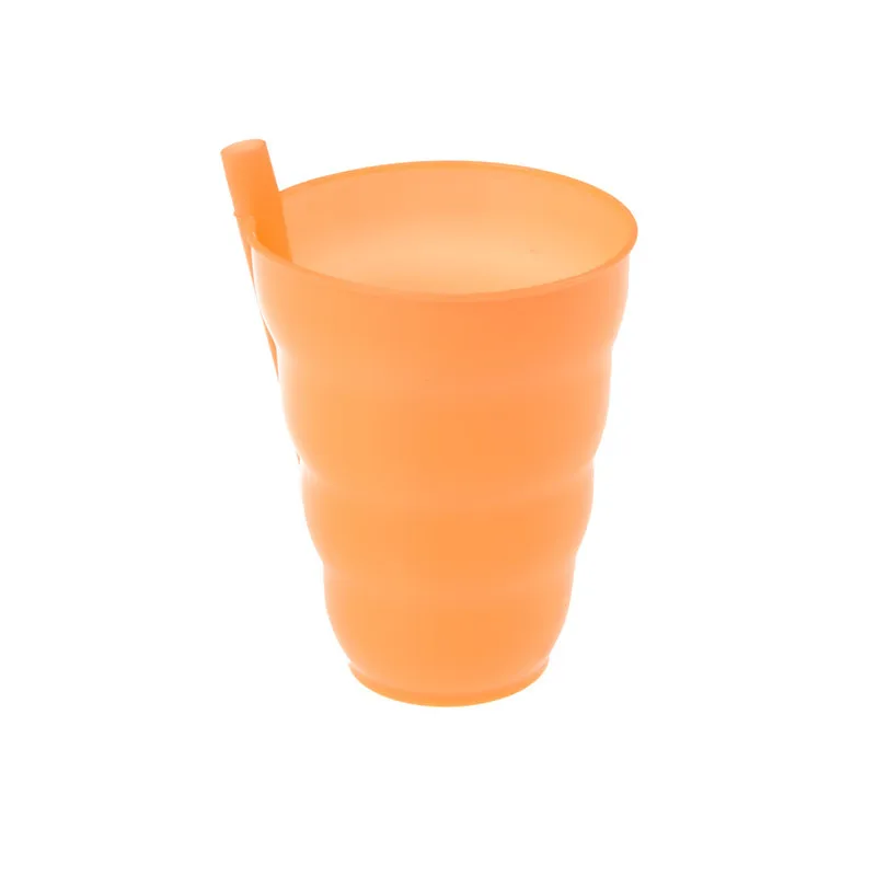 1pc Kids Sip Cup With Built In Straw Milk Cup Home Colors Sippy Cup Mug Drink Straw Cup For Kids