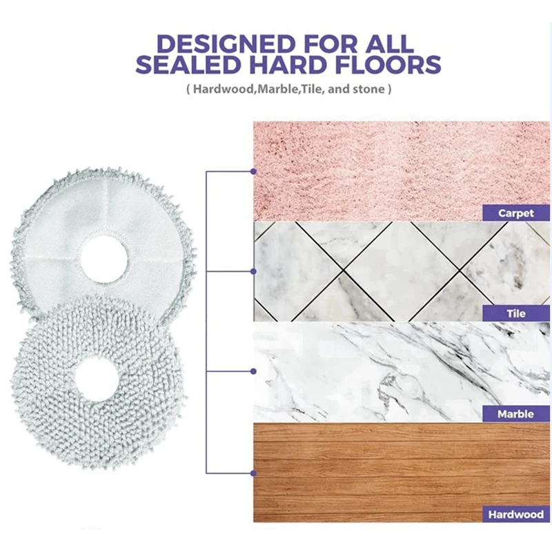 로봇 진공 예비 부품 액세서리, 드림 L10S 울트라 S10 프로 S20, 걸레 천, 8 개