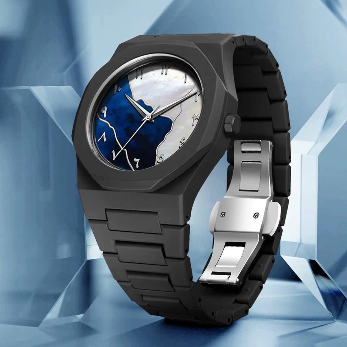 LUCKYFOX New High-End Watches Men's Trend Graffiti Art Quartz Watches