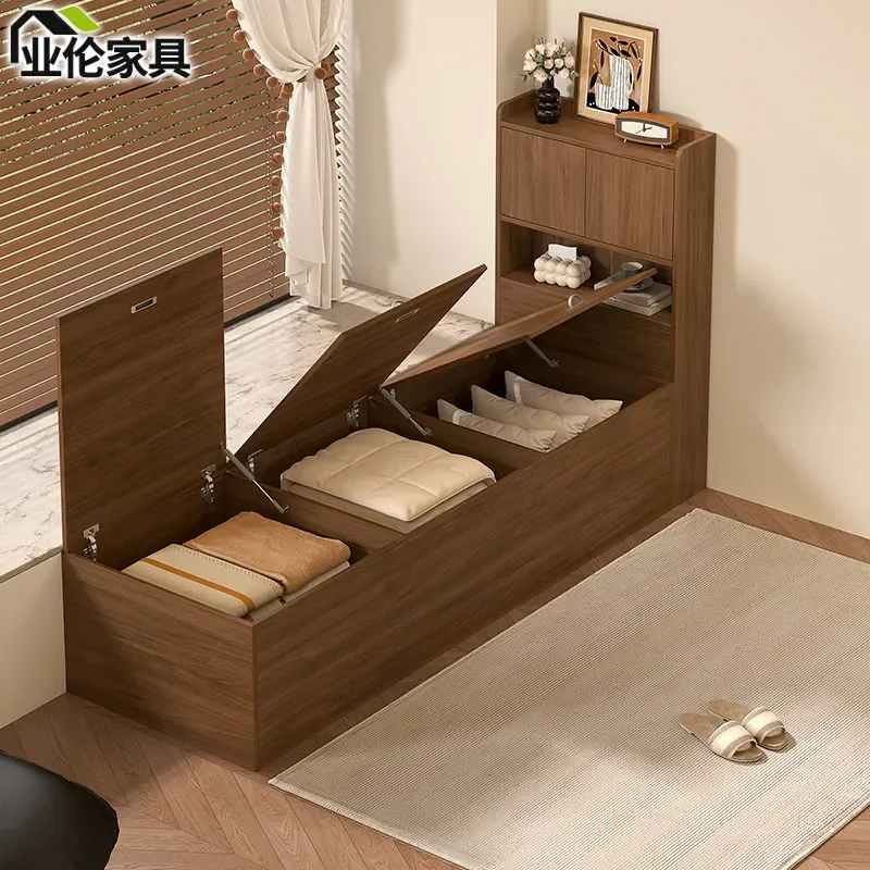 Medieval half bay window half bed bay window splicing bed small apartment window sill renovation tatami storage bed TT14