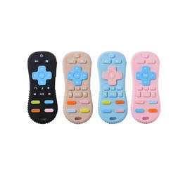 Baby Silicone Remote Control Toys Teether Baby Anti Teething Stick Bite Happy Cartoon Pacifier Bite Toys