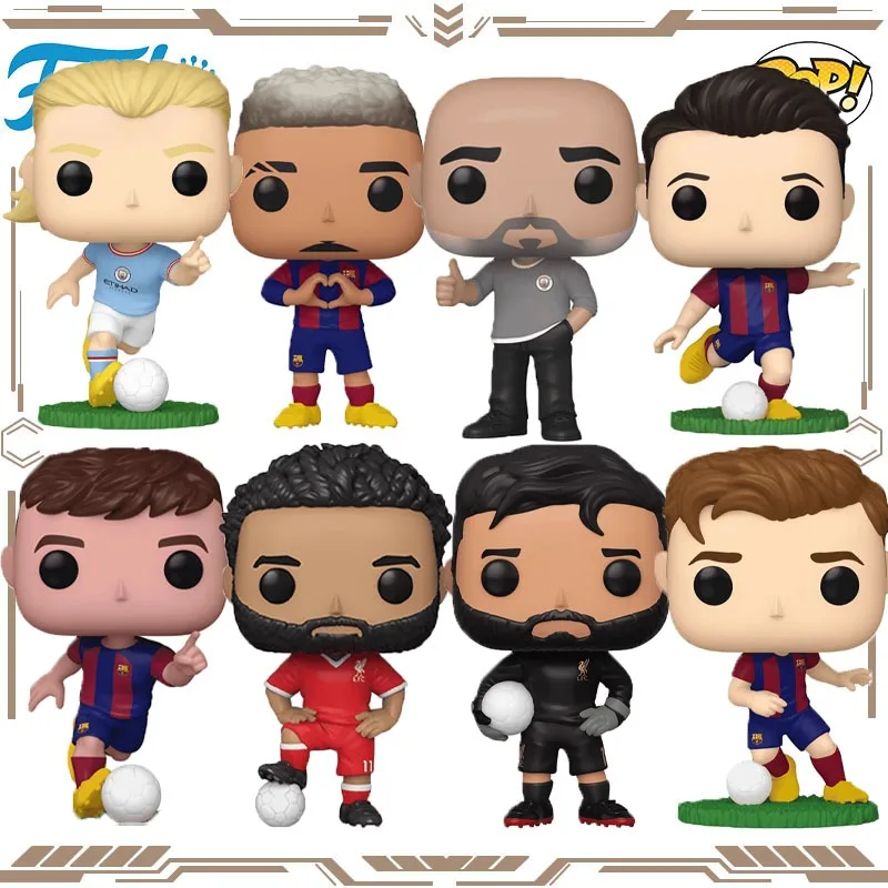 

Funko POP Original Liverpool Mohamed Salah Becker Barca Pedri Paphinha Gavi Action Figure Toys for Boys Girls Gift Collectible