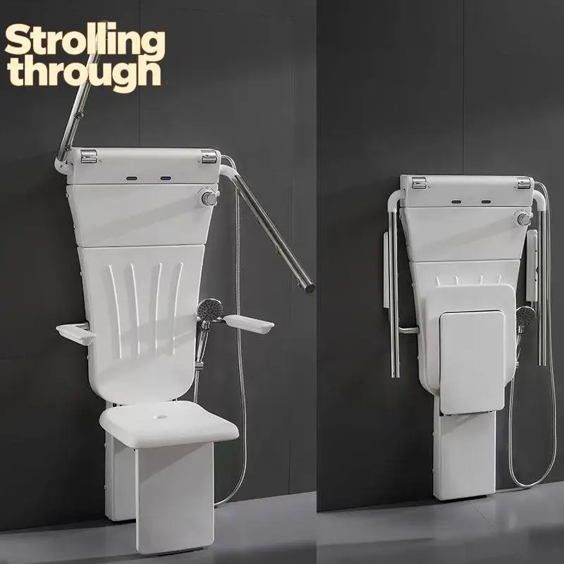 

Sitting shower shower room constant temperature multi-function wall-mounted pregnant woman shower special bath chair