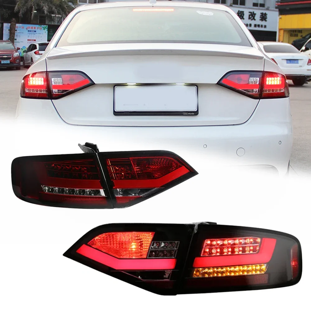 

Стайлинг задних фонарей для AUDI A4 B8 2009-2012 в европейском стиле, светодиодные DRL, автомобильные задние фонари в сборе, аксессуары для сигнала, модифицированная лампа