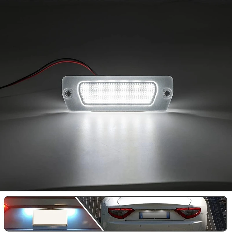 Car LED License Plate Light 198231 For Maserati 4200/GT 2001-2007 Granturismo Grancabrio Car Number Plate Lamp