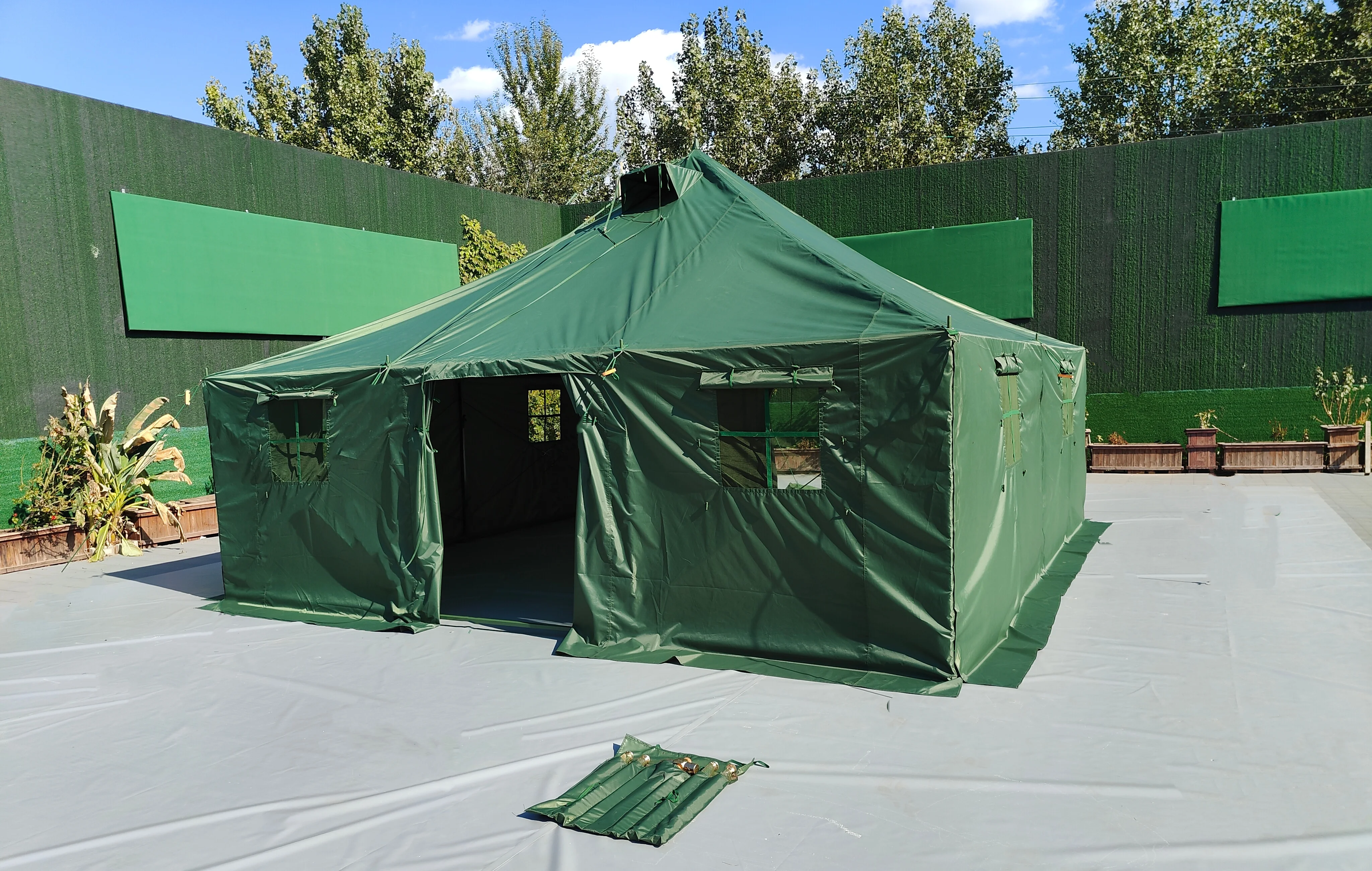 New Canvas Four-Season One Bedroom Tent 10 Person Outdoor Camping | Windproof Waterproof Insulated