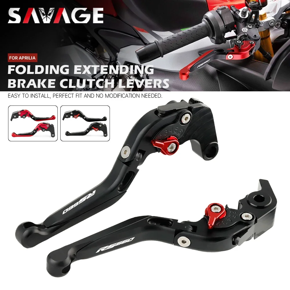 

Folding Brake Clutch Levers For Aprilia RS 660 2020 2021 RS660 2022 Motorcycle Accessories Adjustable Extendable CNC Handles