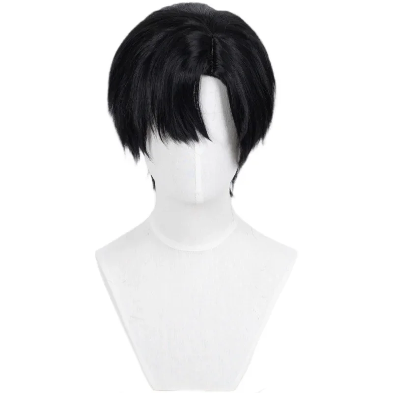 Alien Stage Anime Ivan Cosplay Black Sorrow Cosplay Black Wig Short Black Color Cos Wigs Heat Resistant Hair Wigs