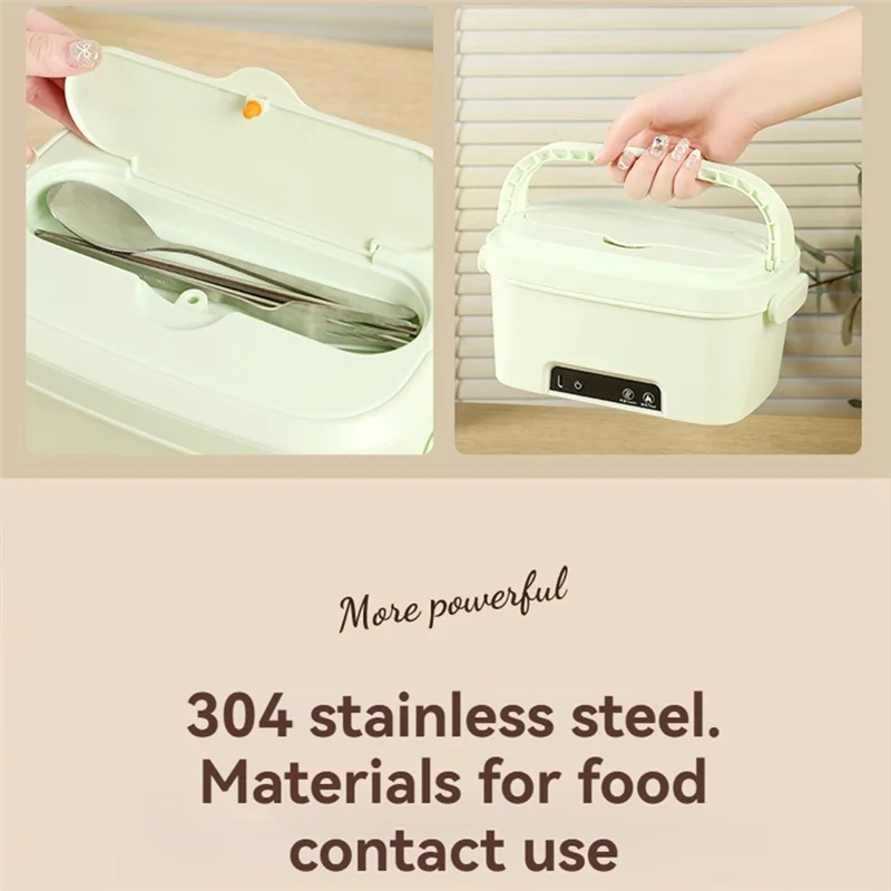 AB43-For Outdoor Cordless Heated-Lunch Box 1.5L Rechargeable Auto-Schedule Food Heater For Adults Smart Hot Lunch Box C