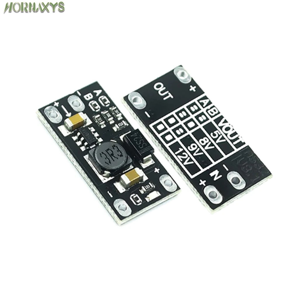 10/20 قطعة 3.7 فولت إلى 12 فولت وحدة دفعة DC-DC صغيرة تدعم 5 فولت/8 فولت/9 فولت/12 فولت إخراج بطارية ليثيوم دفعة