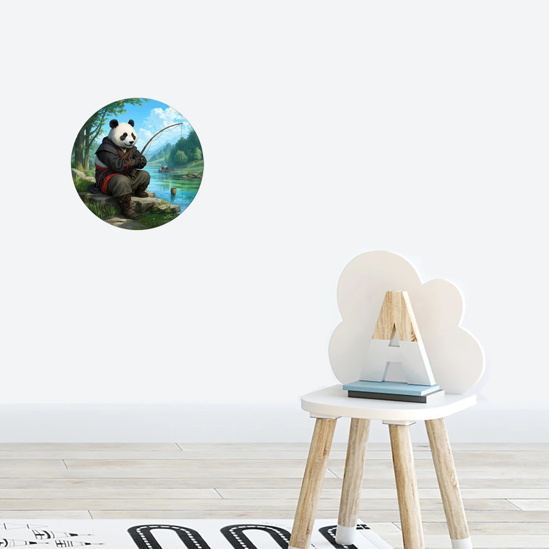 Three Ratels CG109 Eastern Panda Hero Animal Stickers for Home Decoration Car Body decals