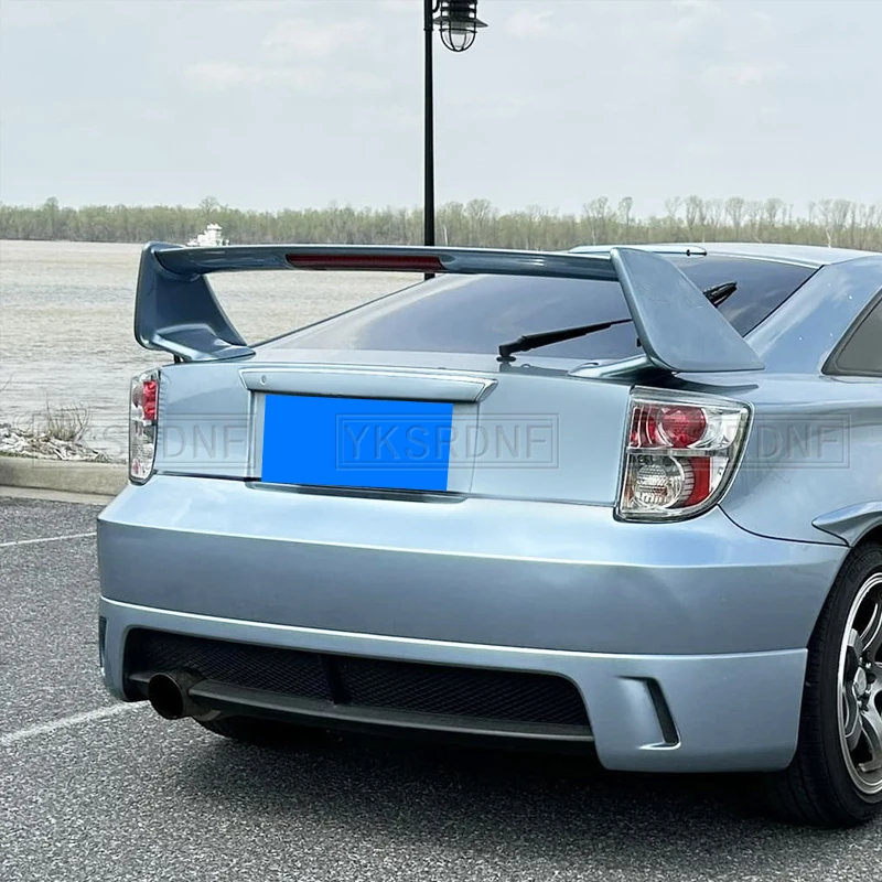 For TOYOTA CELICA Rear TRUNK SPOILER 2000-2005 WITH LED LIGHTS High Quality ABS Plastic Car Spoiler Trunk Boot Wing Spoiler