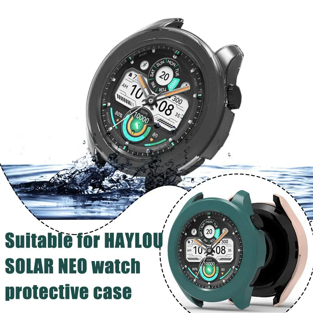 Étui de protection pour montre HAYLOU SOLAR NEO, haute transmission de la lumière, protecteur d'écran, anti-rayures, accessoires de montre, M7C3