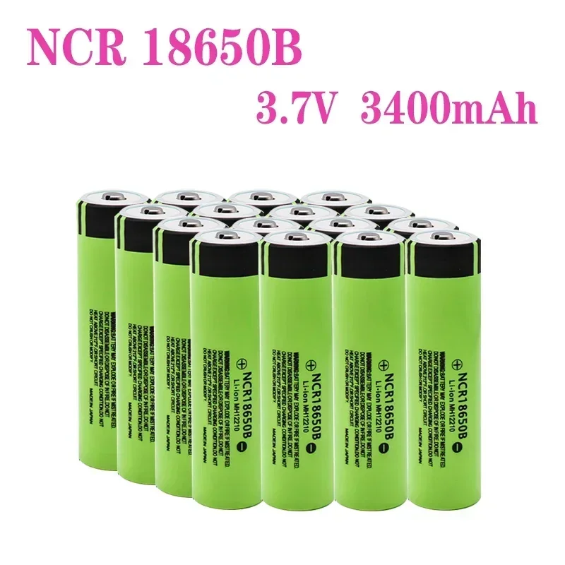 Original 100% NCR 18650B 3.7v 3400mah Batterie Au Lithium Rechargeable Pour Lampe De Poche Panasonic, Nouveau 18650