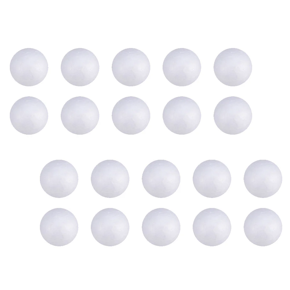 200pcs Wedding Decoration Modeling Craft Solid Polystyrene Balls Round Spheres DIY Stuff White (Solid 2cm)