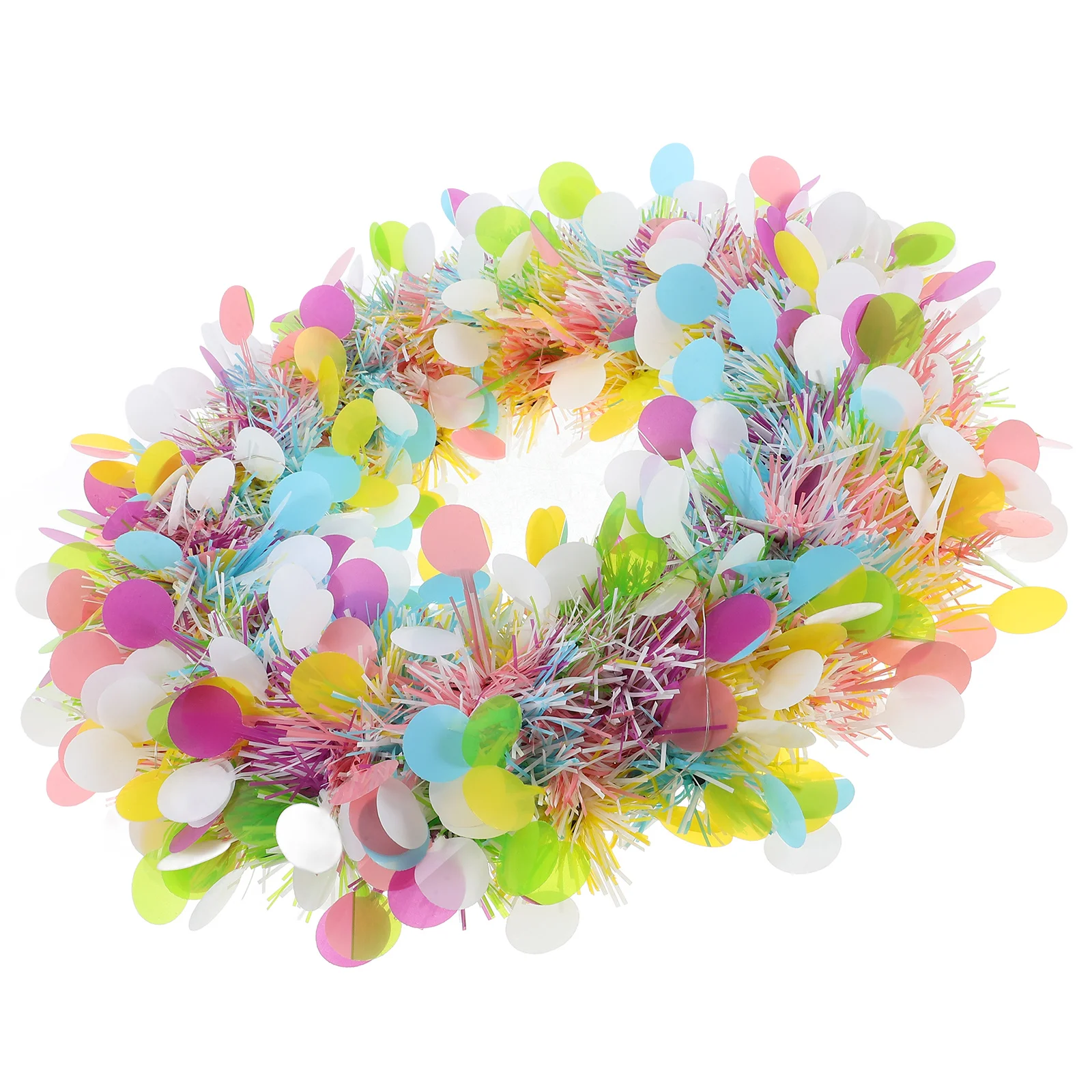 

Christmas Wreath Tinsel Glitter Garland Holiday Door Tree Window Decoration Indoor Outdoor Festive Decor Sequins Hanging