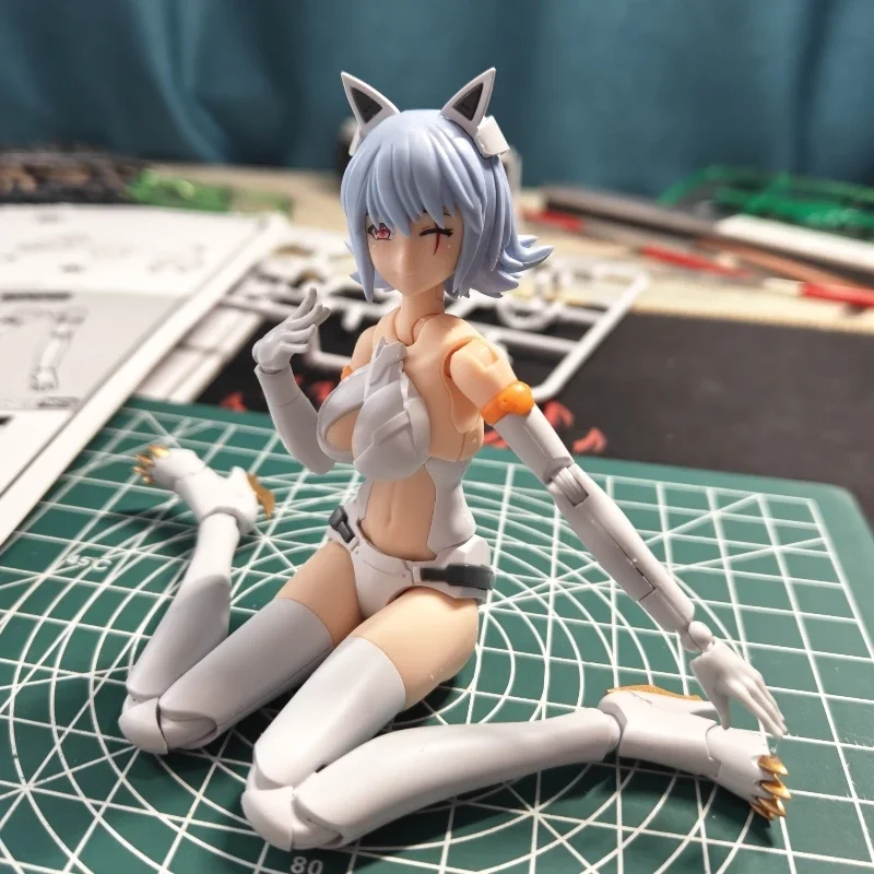 In Stock E-Model Endless Night Fenrir Atkgirl Assemble Model Toy Eastern Model 1/12 Scale Full Articulation Plastic Model Kit