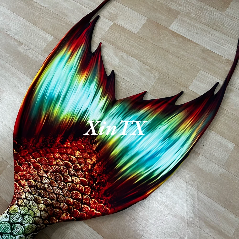 Adults Mermaid Tail Swimsuit Can Add Monofin Swimming Cosplay Green Blue Tail Mermaid Halloween Oceanariums Workers