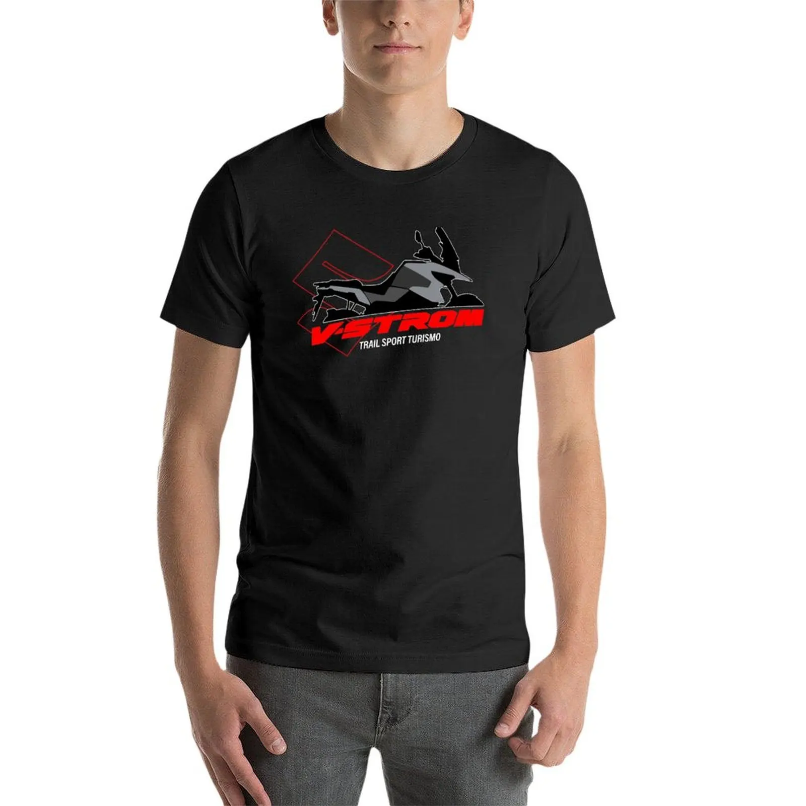 VSTROM TOURISM RED T-Shirt hippie clothes for a boy anime clothes cheap stuff vintage t shirt men
