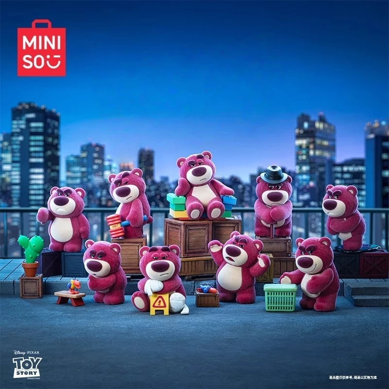 MINISO Lotso الساحرة الكبيرة بوس سلسلة صندوق أعمى الكرتون ديزني نموذج لطيف الحلي الزخرفية لعب الأطفال هدية عيد ميلاد