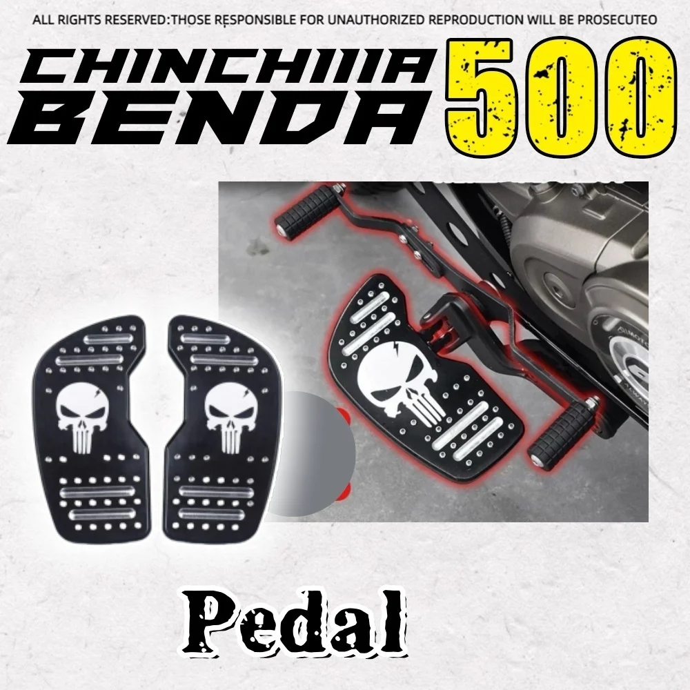 

For BENDA ChinchiIIa 500 custom parts front and rear gear lever shift pedal enlarged pedal retro style