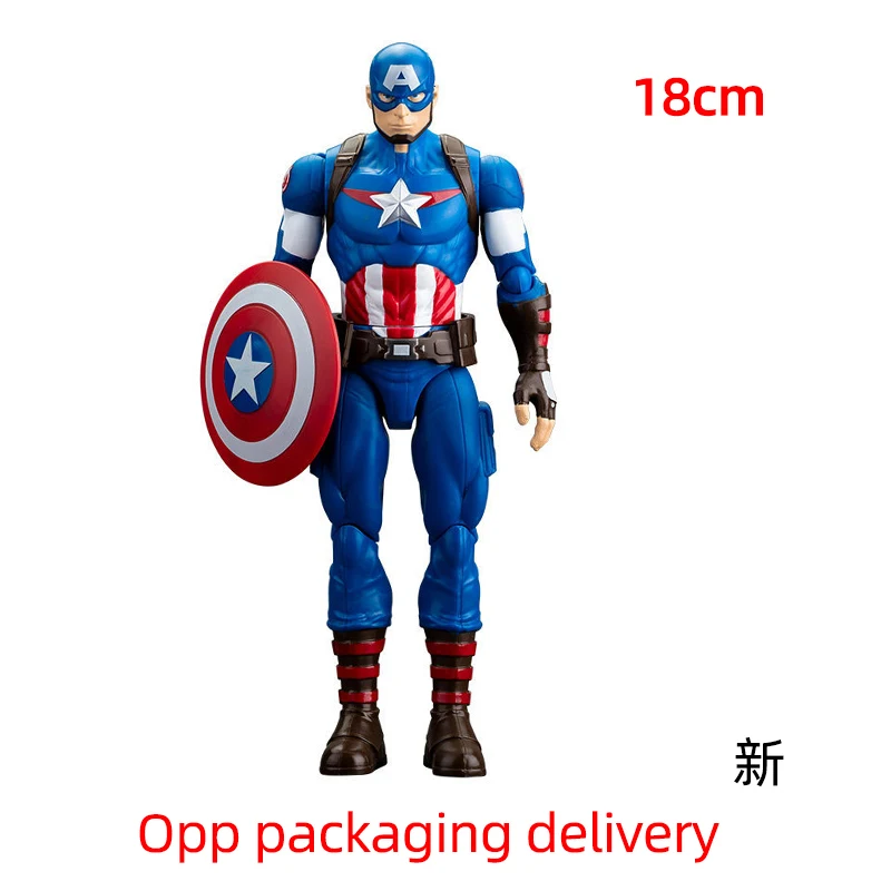 18CM Avengers Legends Figuur ZDTDS Originele Speelgoedset Spider Captain Miles Morales Thanos Ghost Iron Man Hulk MK Thor Falcon Pop
